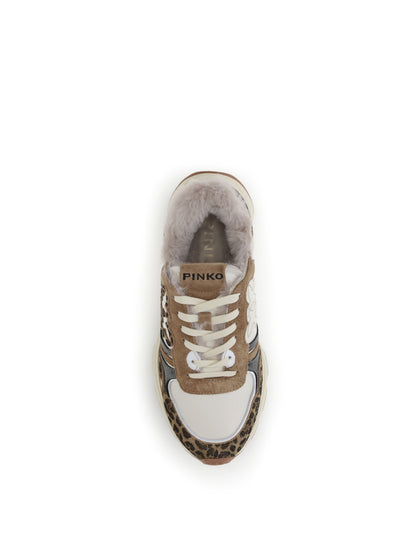 PINKO 37 zoe 01 leopard sneakers