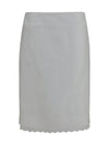 embroidered midi skirt