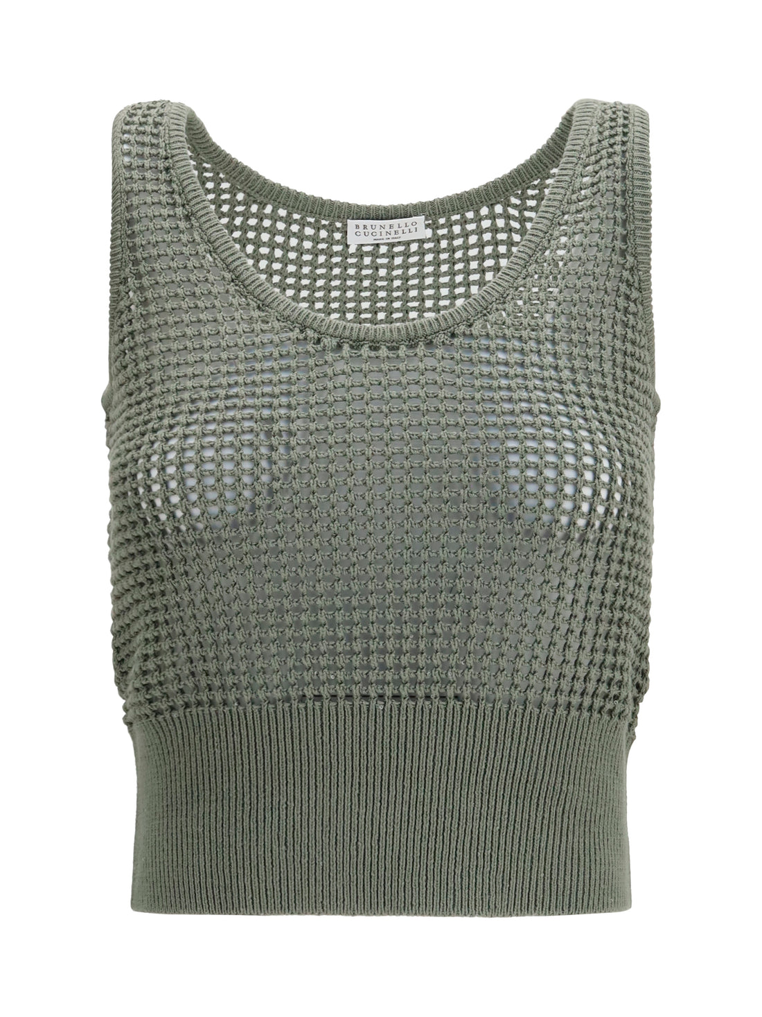 BRUNELLO CUCINELLI L perforated sequin tank top