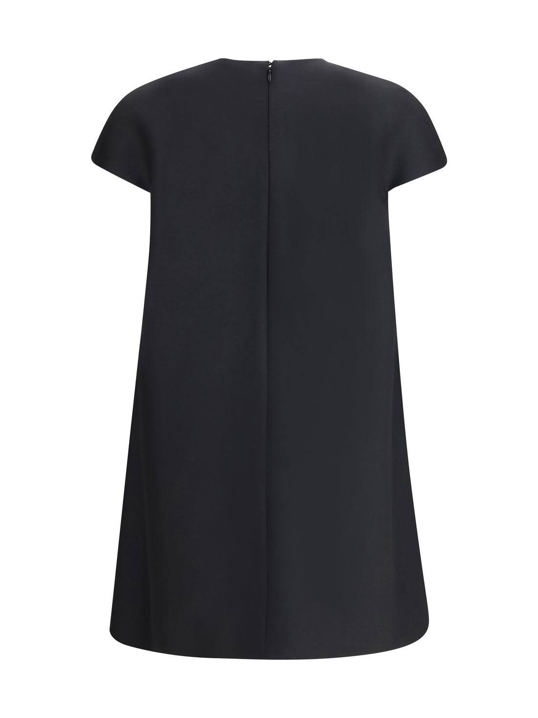 BALENCIAGA 36 baby doll mini dress in wool and silk