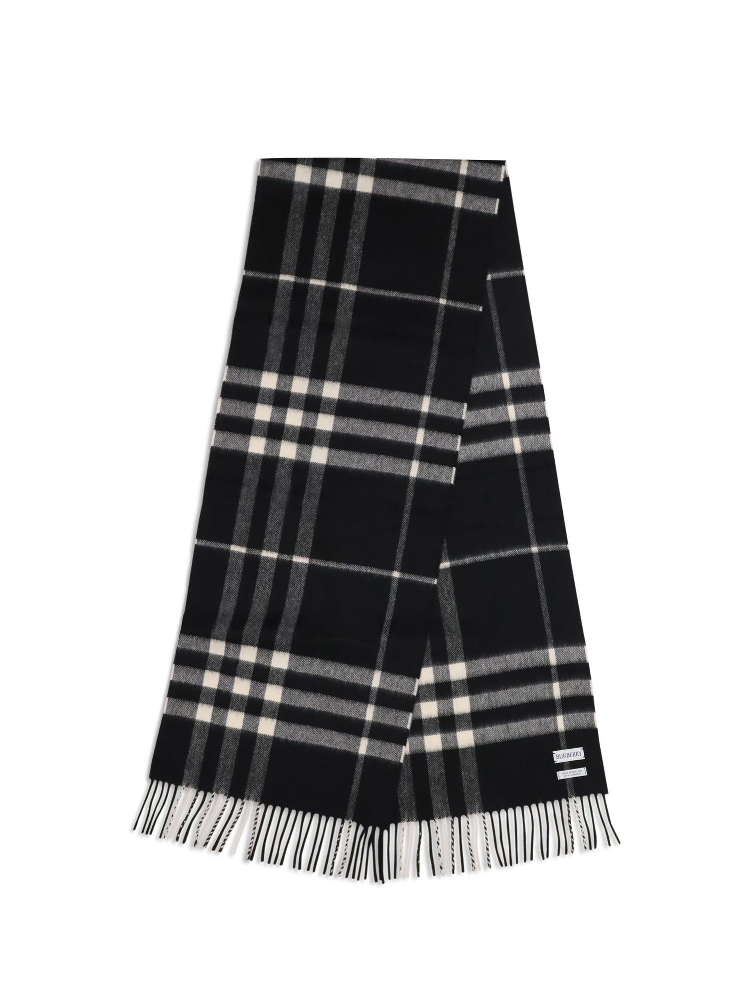 BURBERRY OS embroidered cashmere scarf 