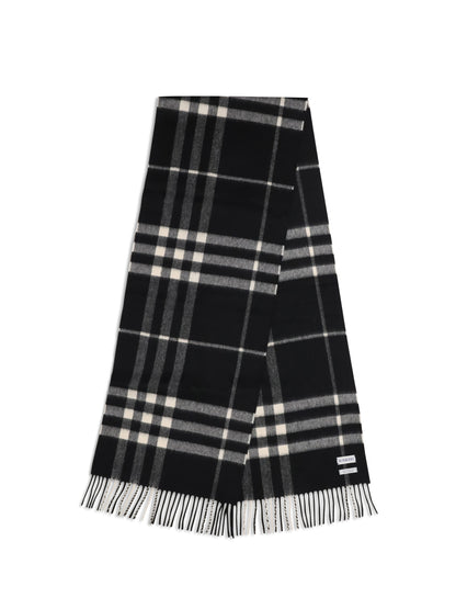 BURBERRY OS embroidered cashmere scarf 