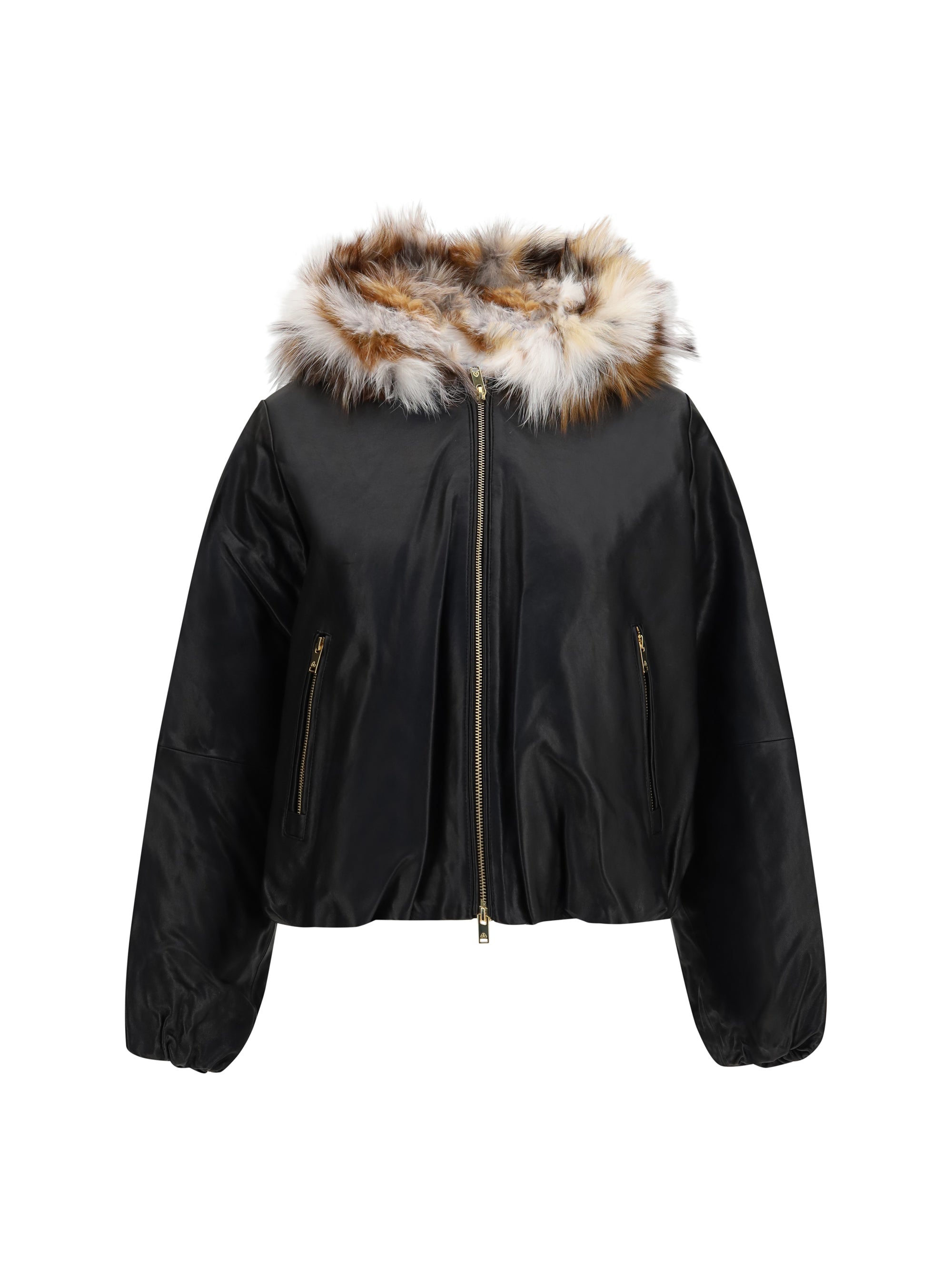 cardin jacket with fur collar