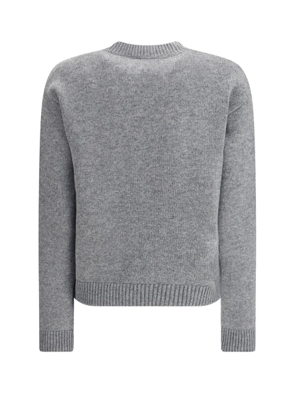 GUCCI M wool sweater with embroidered monogram