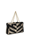 panthea shoulder bag in python and suede