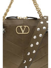 medium panthea chevron patchwork shoulder bag