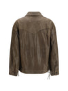 babete leather jacket with embossed details