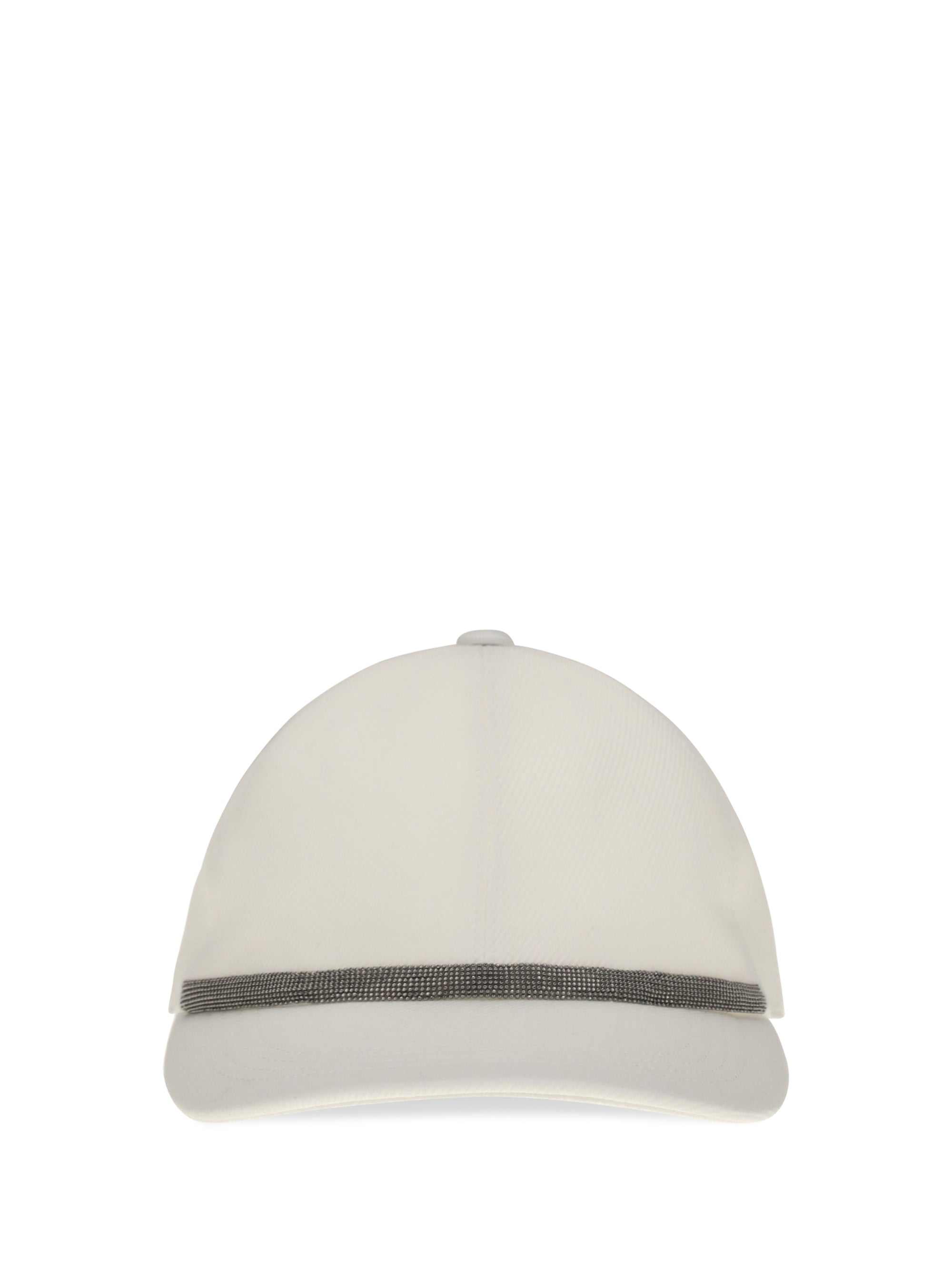 baseball cap with monili embellishment
