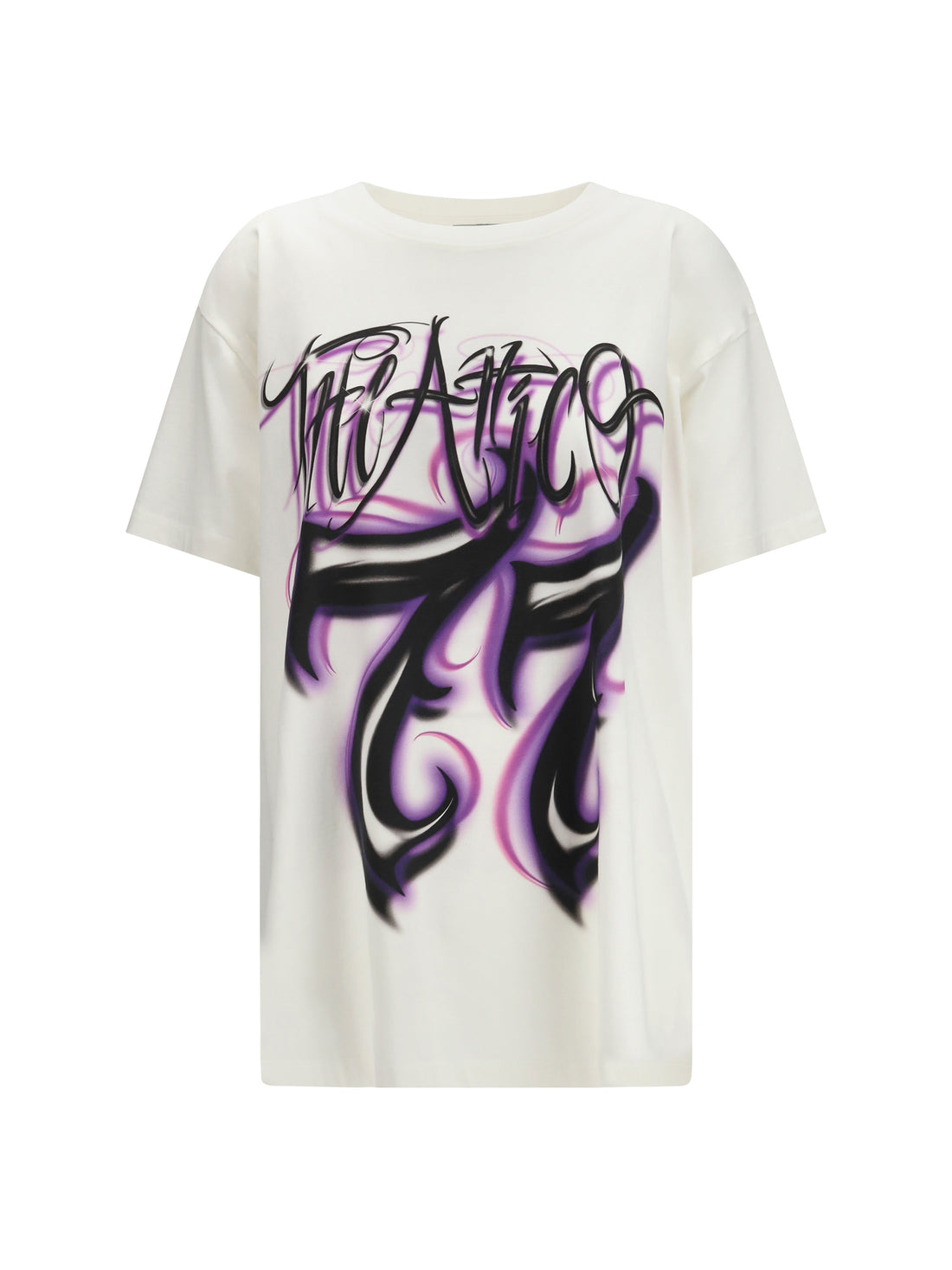 THE ATTICO 38 oversized graphic logo t-shirt