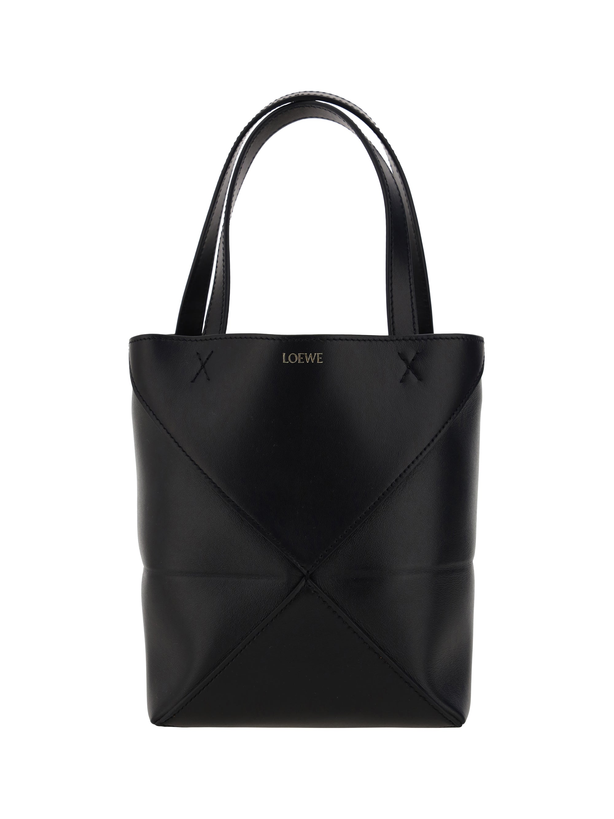 mini puzzle fold tote bag