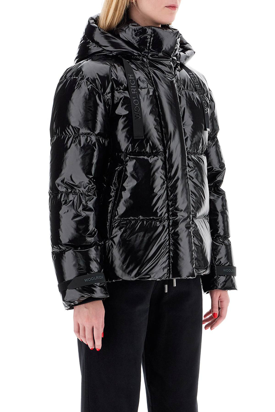 shiny nylon down jacket