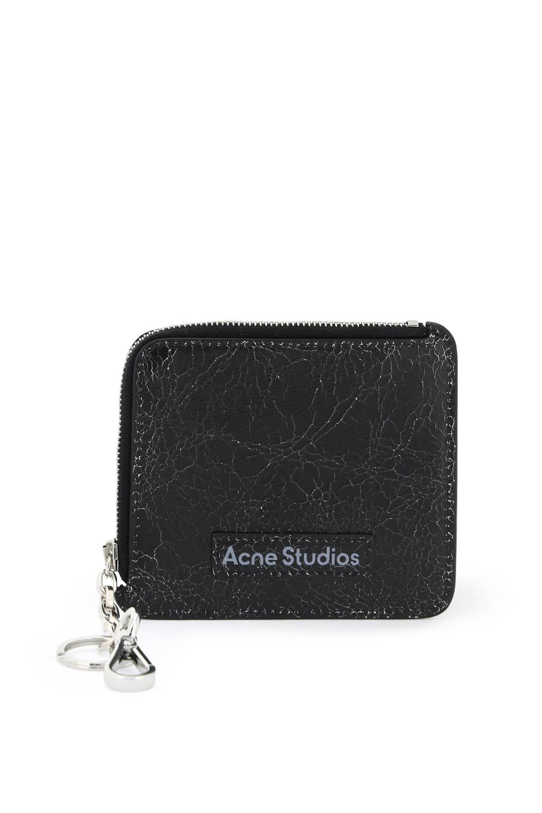 cracked leather wallet with distressed