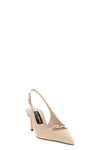 silk nappa leather slingbacks