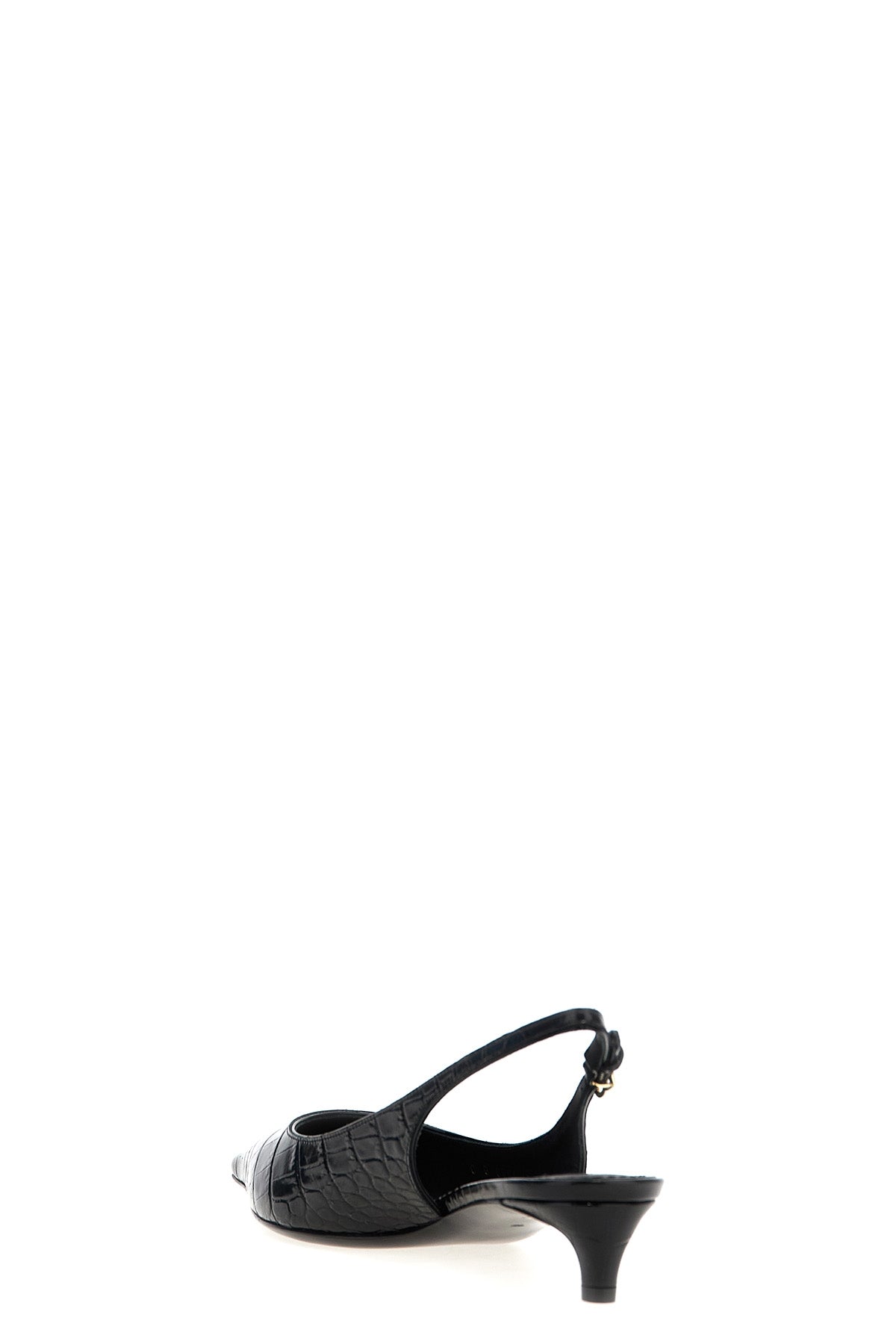 mun crocodile-print leather slingbacks
