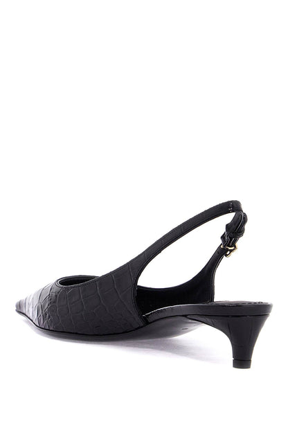 cocco print leather slingback dã©col