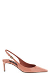 shiny calf leather slingback