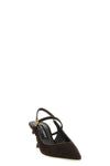 dolce & gabbana suede slingbacks feature a tapered silhouette