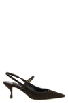 dolce & gabbana suede slingbacks feature a tapered silhouette