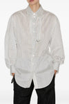 aurora striped cotton blend silk shirt