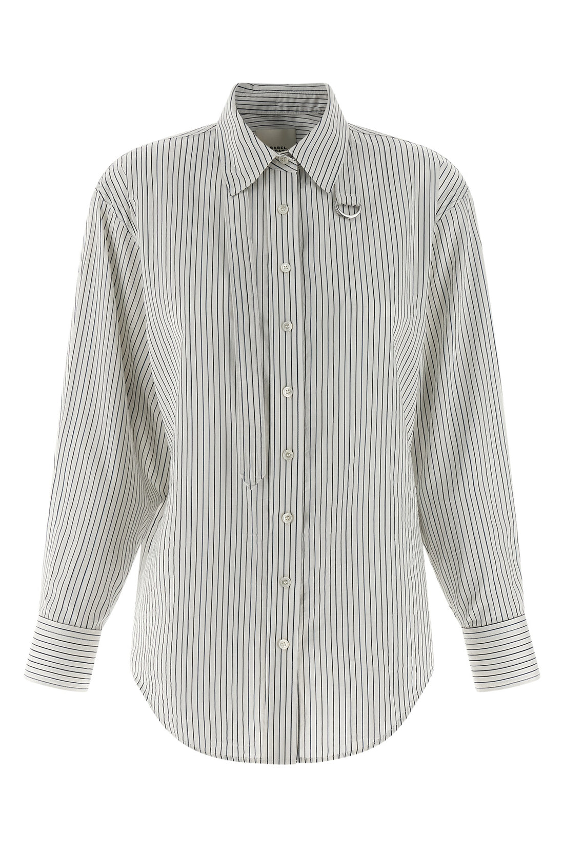 ISABEL MARANT 36 aurora striped cotton blend silk shirt