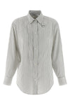aurora striped cotton blend silk shirt