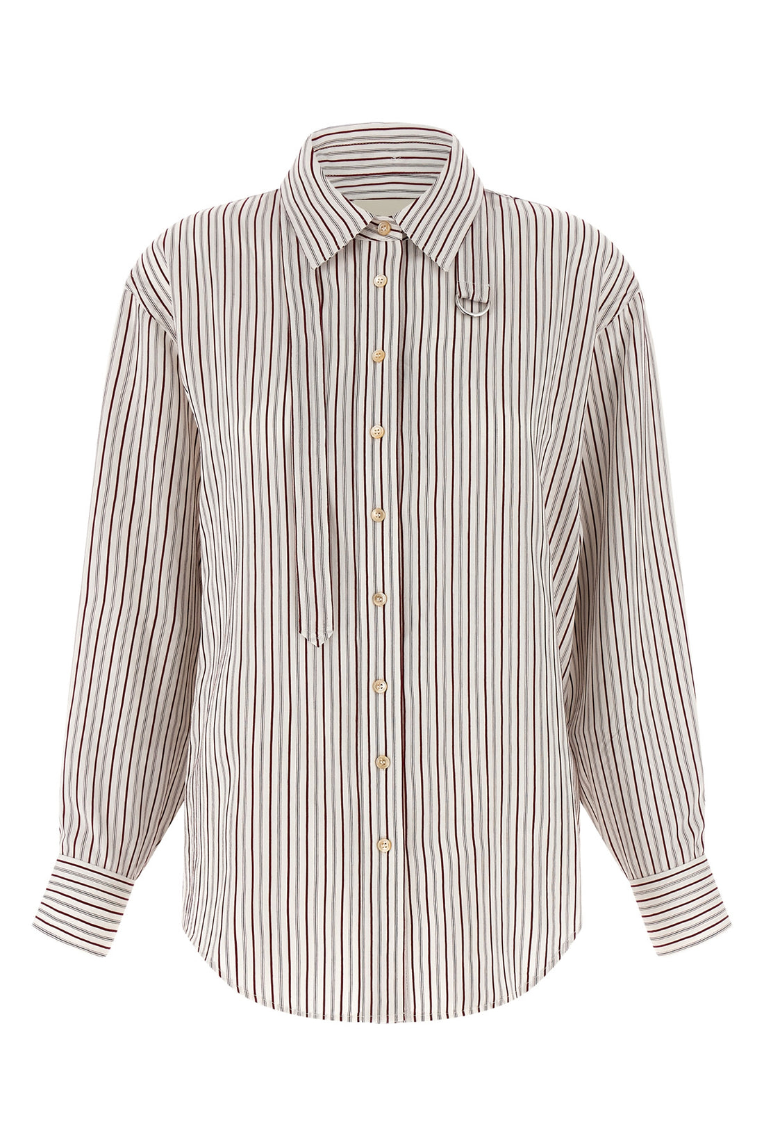 ISABEL MARANT 36 aurora striped viscose and silk blend shirt