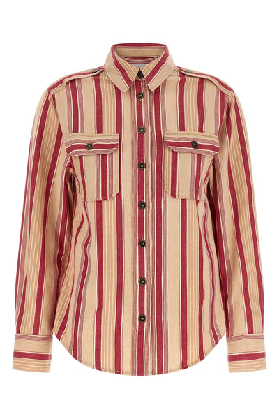 gelva striped cotton canvas shirt
