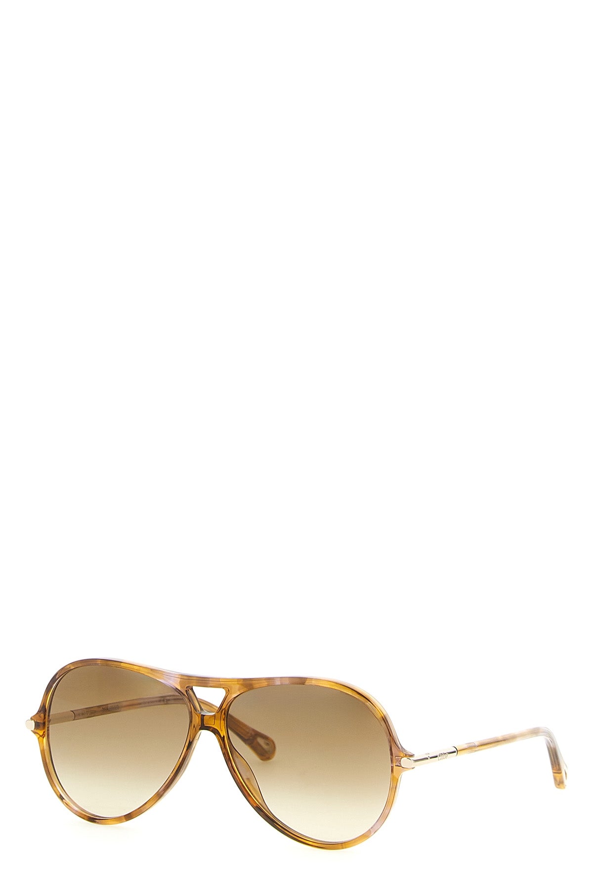 the chloé 59 sunglasses feature a classic aviator silhouette