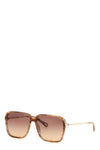 chloé 59 sunglasses define a sophisticated aesthetic through an oversized squa