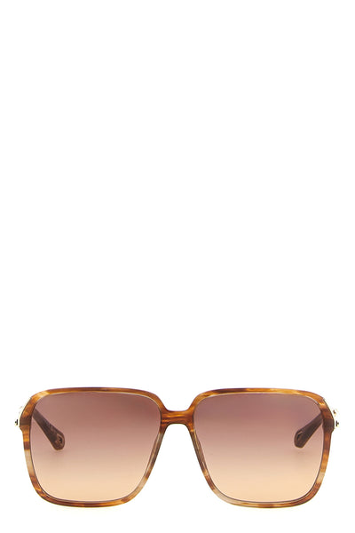 chloé 59 sunglasses define a sophisticated aesthetic through an oversized squa