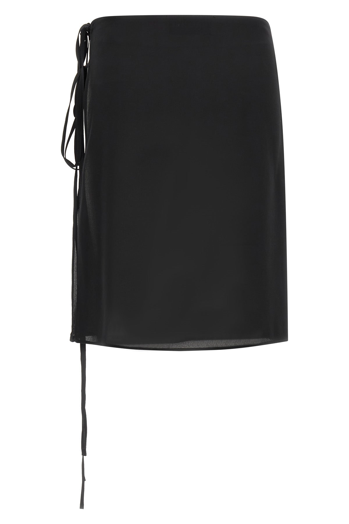 the misenithe jude chiffon wrap skirt defines a new concept of sartorial layer
