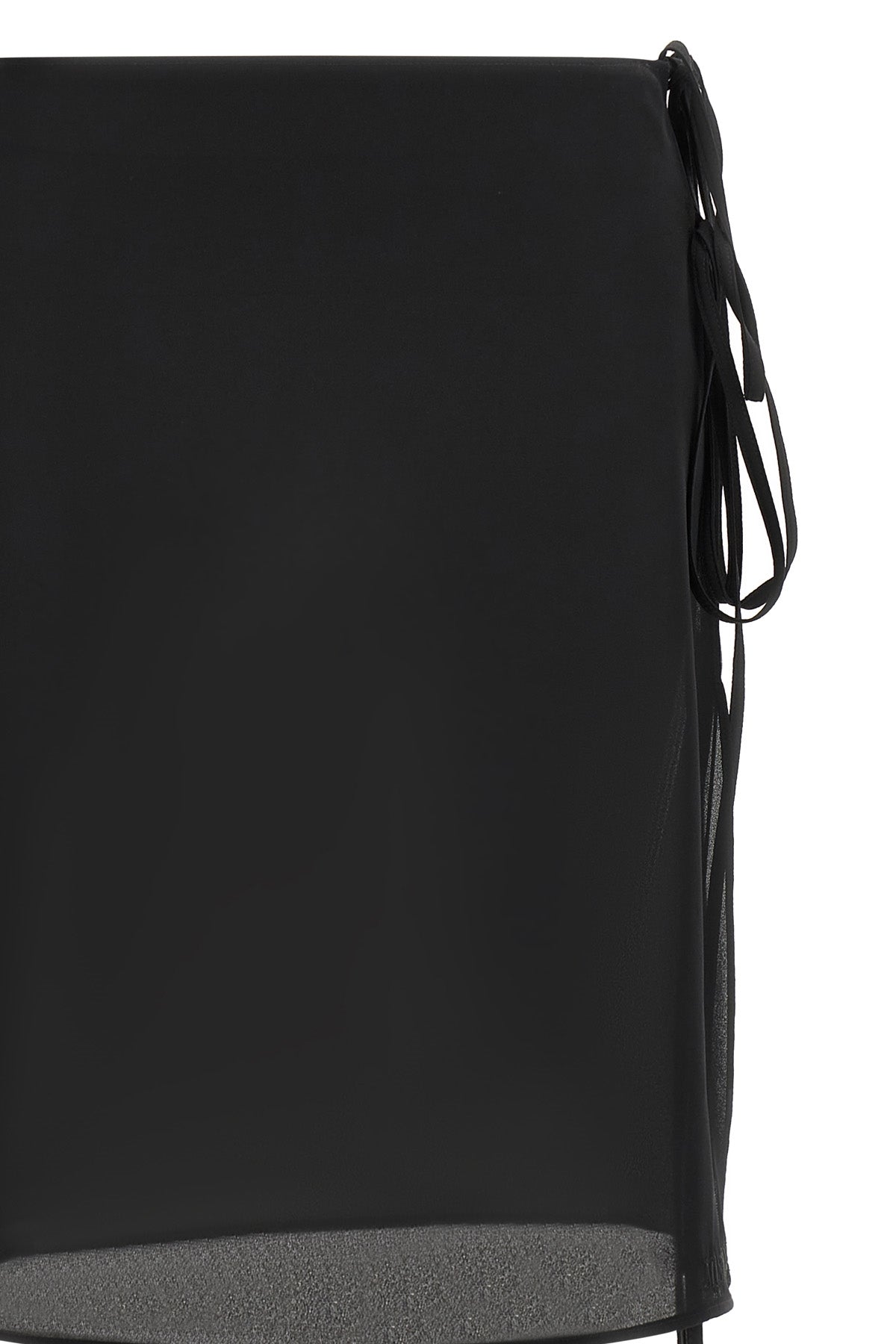 the misenithe jude chiffon wrap skirt defines a new concept of sartorial layer
