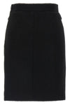 midi skirt in bouclé wool