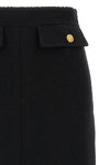midi skirt in bouclé wool
