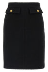 midi skirt in bouclé wool