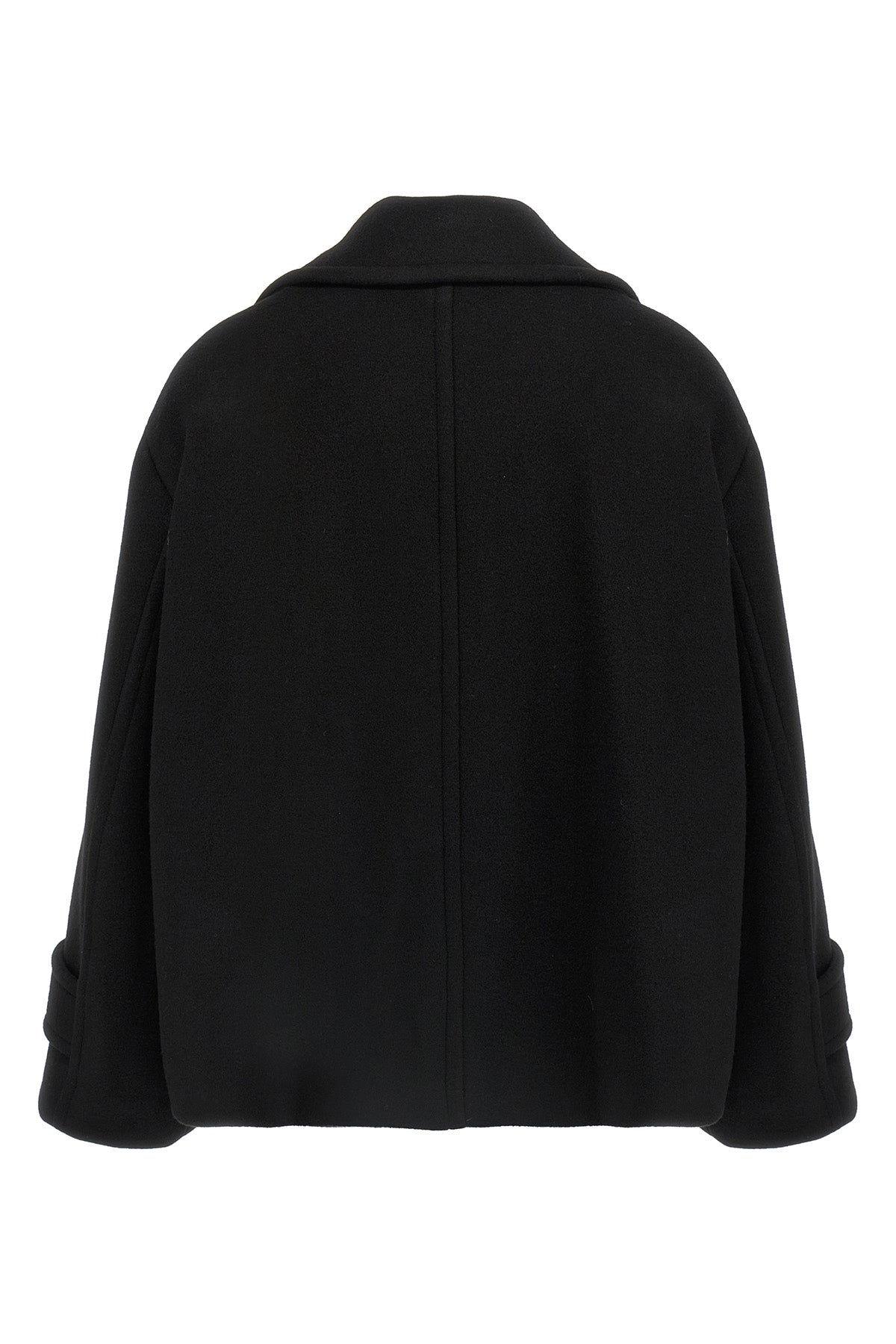 double-breasted wool coat