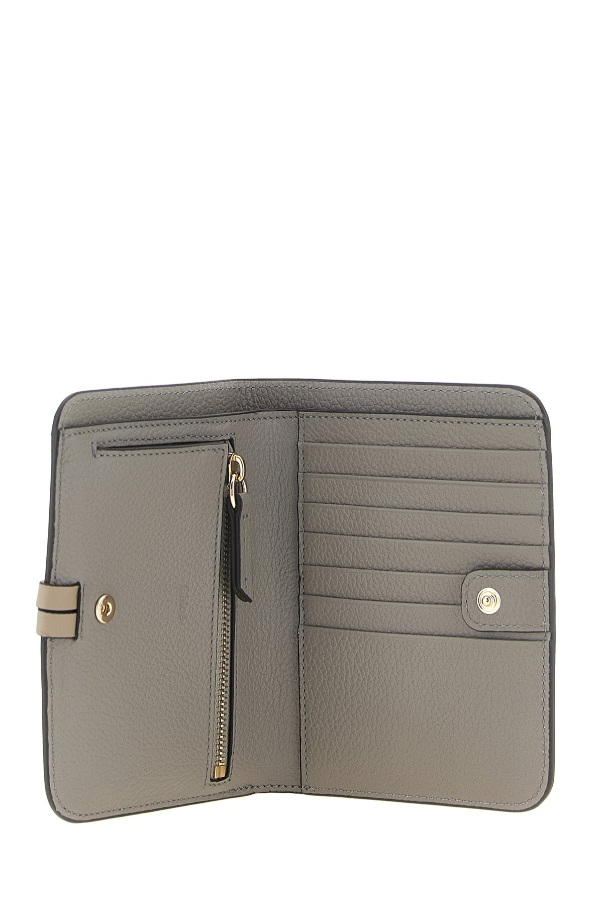 the bi-fold chloé alphabet wallet exemplifies superior craftsmanship through i