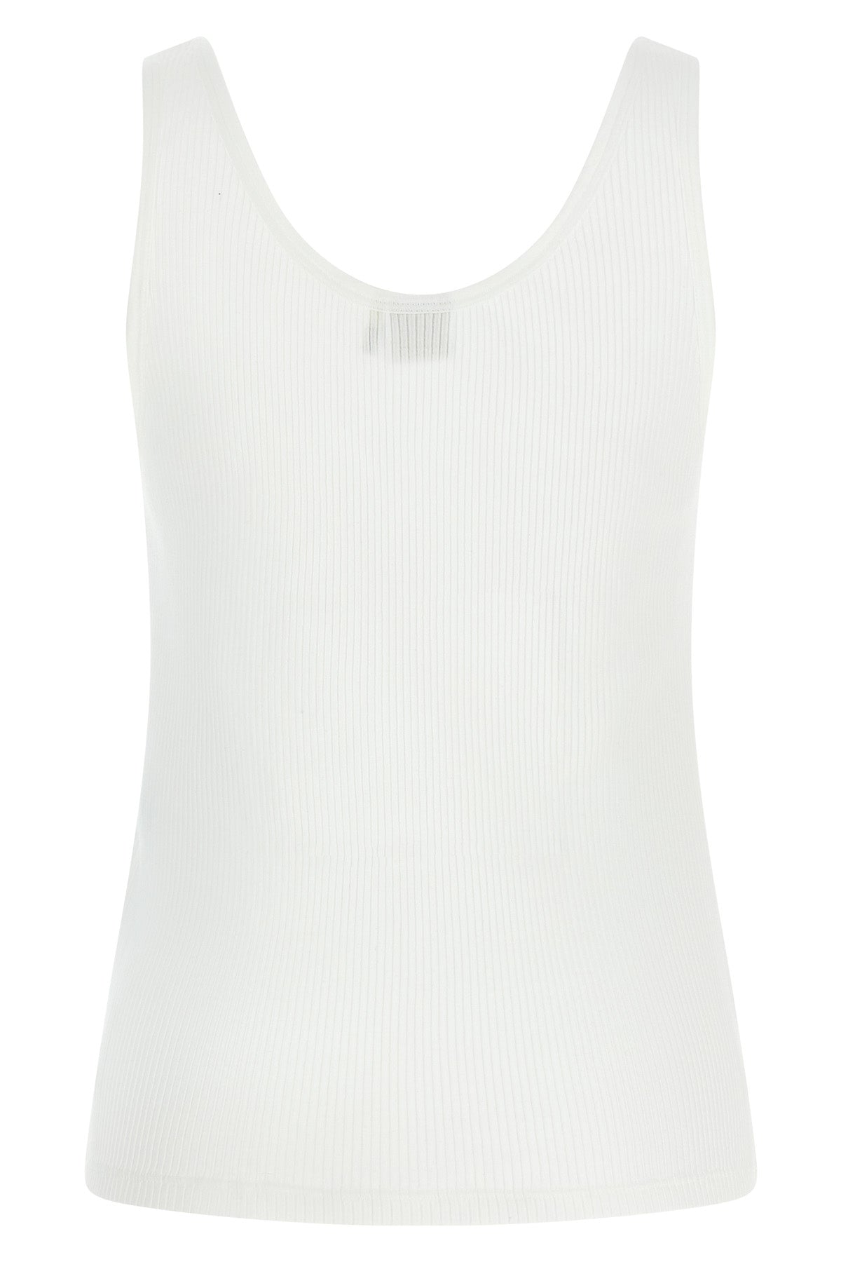 slightly stretch ribbed cotton top