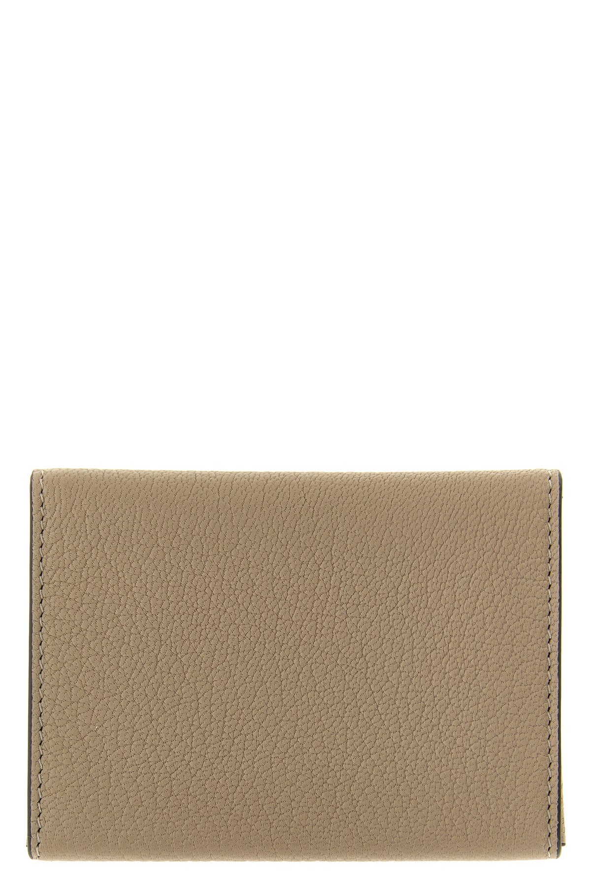 the chloé envelope card holder is made of fine garnet goat leather in a versat