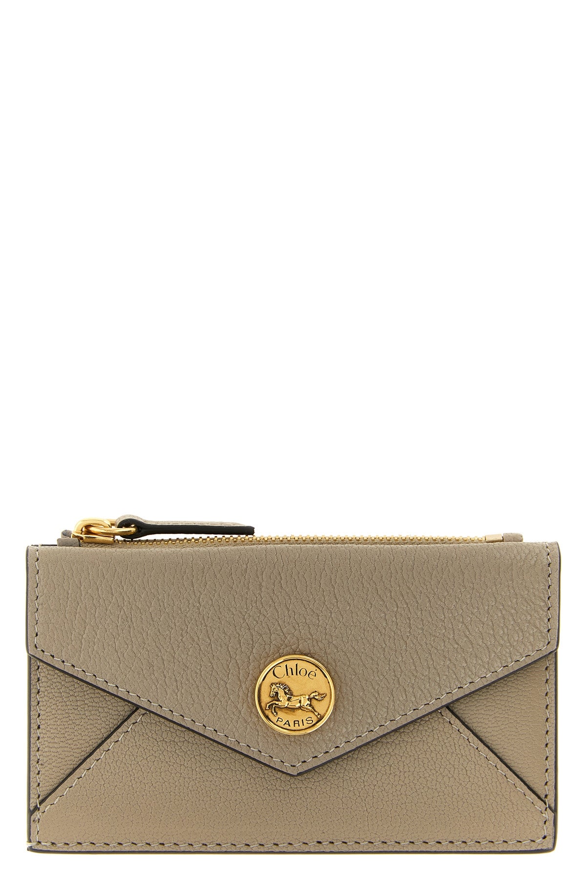 the small chloé envelope wallet redefines small leather goods through a geomet