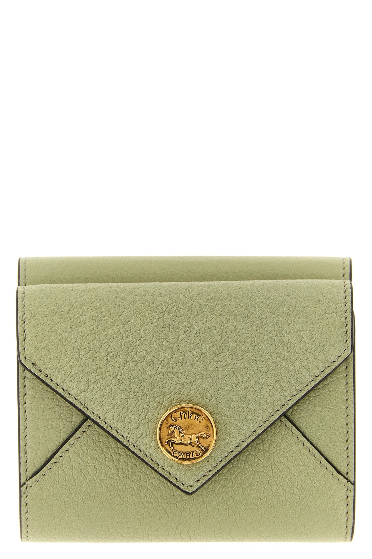 the small chloé envelope tri-fold wallet embodies the essence of luxury leathe
