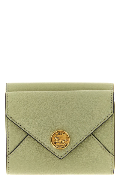 the small chloé envelope tri-fold wallet embodies the essence of luxury leathe