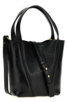 chloé spin grainy leather handbag