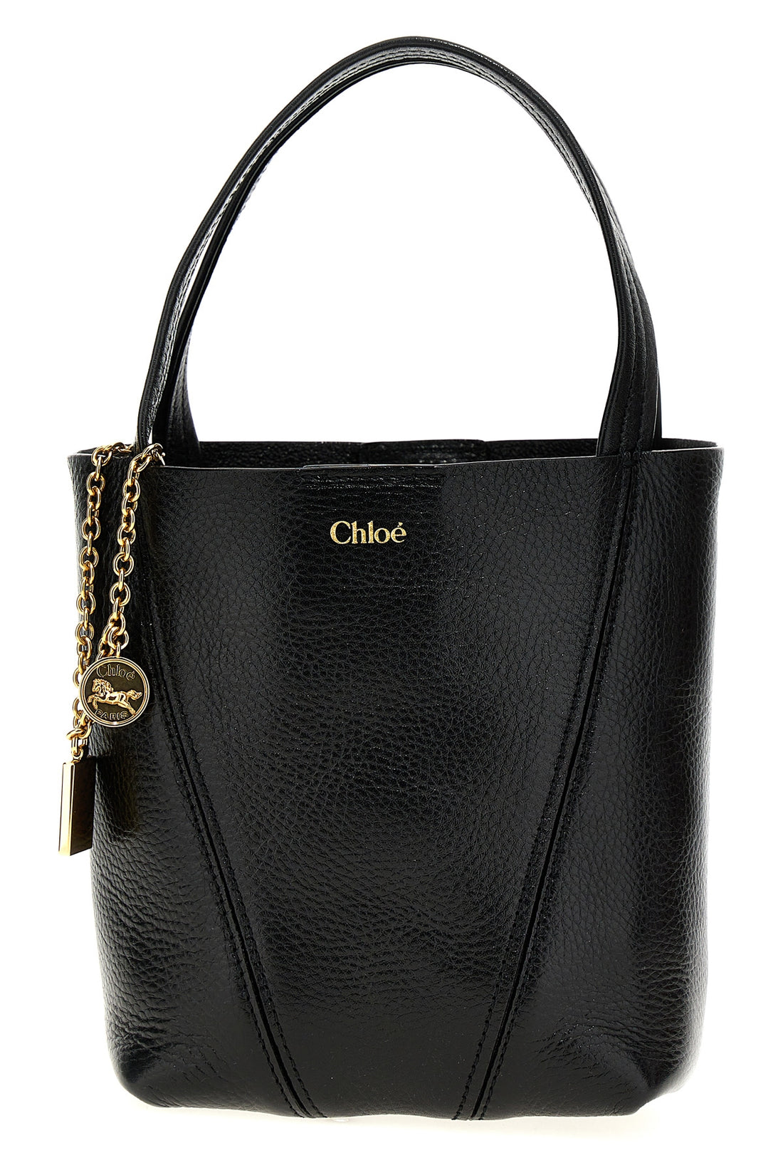 CHLOÉ OS chloé spin grainy leather handbag
