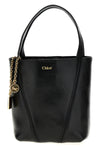 chloé spin grainy leather handbag