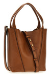 chloé spin grainy leather handbag