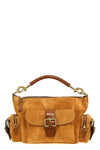 camera bag suede shoulder bag