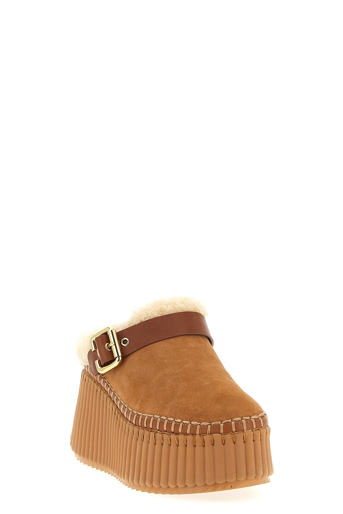 nama suede sabots