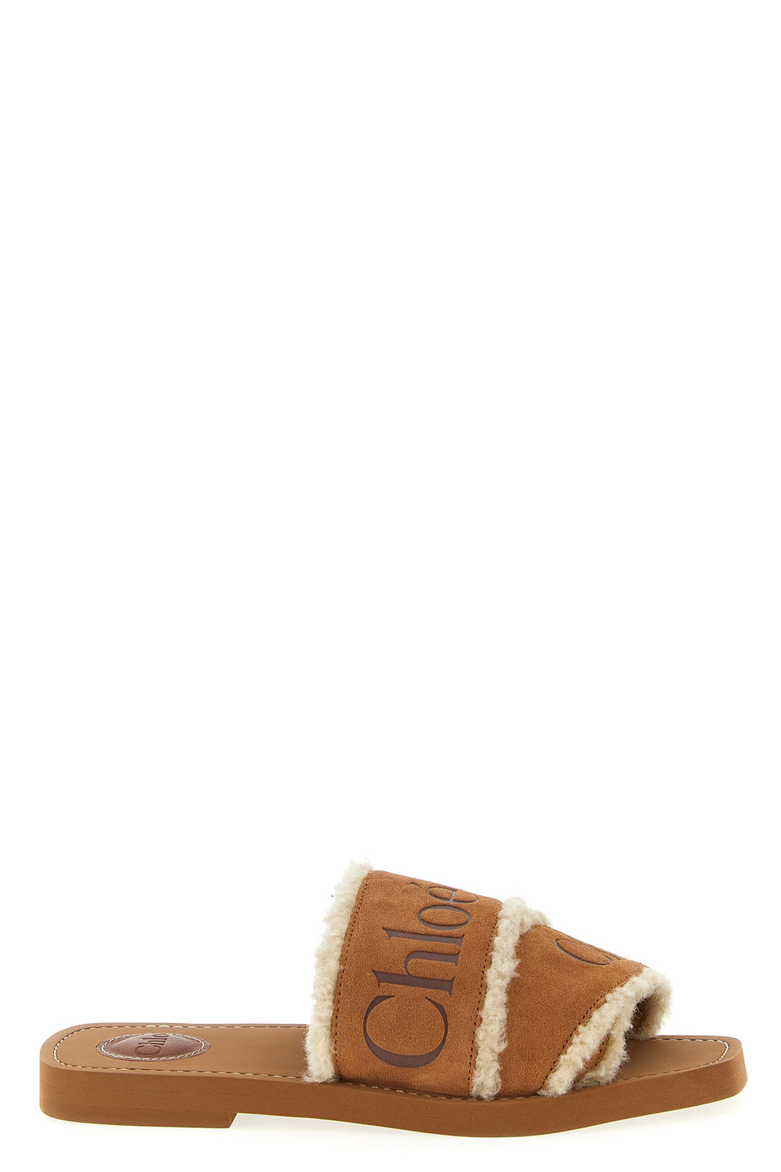 CHLOÉ 37 woody suede sandals