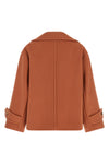 the chloé short coat defines the contemporary outerwear through a structured and
